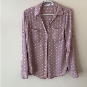 Button up Pink blouse